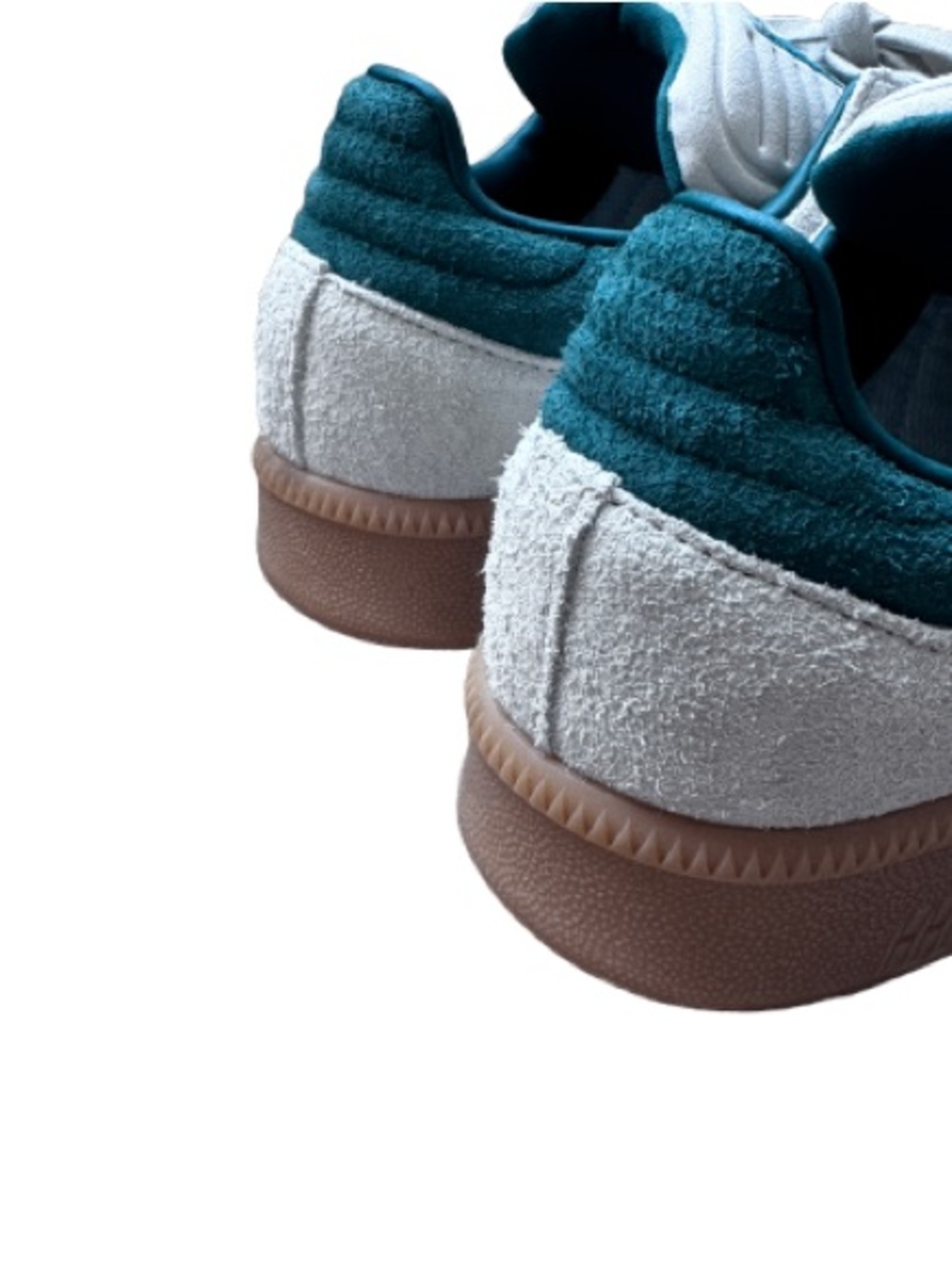adidas Samba XLG Cream Suede with Dark Green Stripes and Gum Sole Size 10 - Picture 10 of 14
